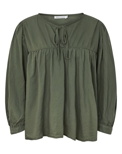 Rabens Saloner - Eike Cotton Full Sleeve Bluse - Macadan